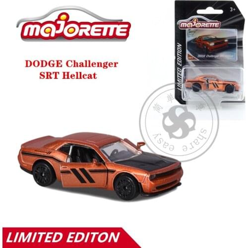 Majorette 1/64 Limited Edition Cars DODGE Challenger SRT Hellcat Hot Pop Kids Toys Motor Vehicle Diecast Metal Model MJ21205402