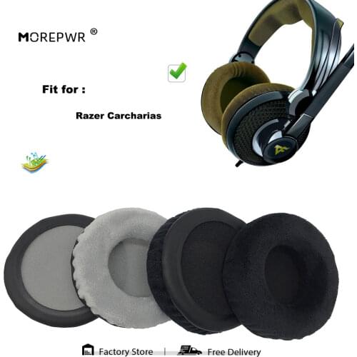 Replacement Ear Pads for Razer Carcharias Headset Parts Leather Cushion Velvet Earmuff Earphone Sleeve Cover