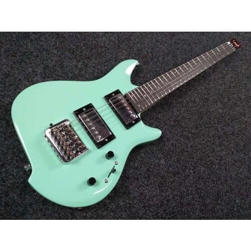 New ALP electric guitar leaf 100 headless portable children beginner travel metal main sound rock suit