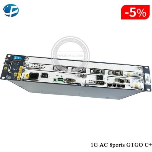 Original 1G 8pon ZTE C320 Olt, 1*8ports GTGO C+ Board, 1*PRAM AC Power Fiber Optic Terminal Equipment