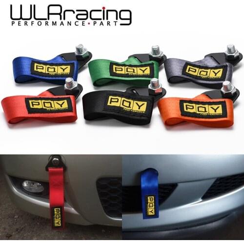PQY Towing Rope High Strength PQY JDM trailer Tow Ropes Racing Car Universal Tow Eye Strap Tow Strap Bumper Trailer