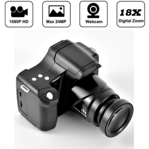 1PC 18x Professional HD Digital Camera Mirrorless 1080P 3.0 Inch Lcd Screen Tf Card Instant Camera For Shooting Video