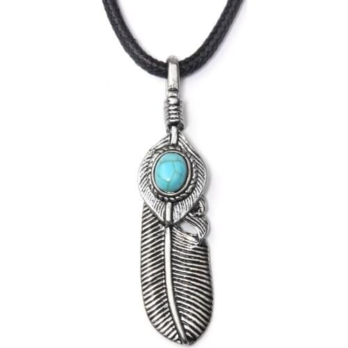 Simple Pendant Necklace Feather Pendant Necklace Adjustable Long Sweater Chain Statement Jewelry Boho Fashion Necklace for Women