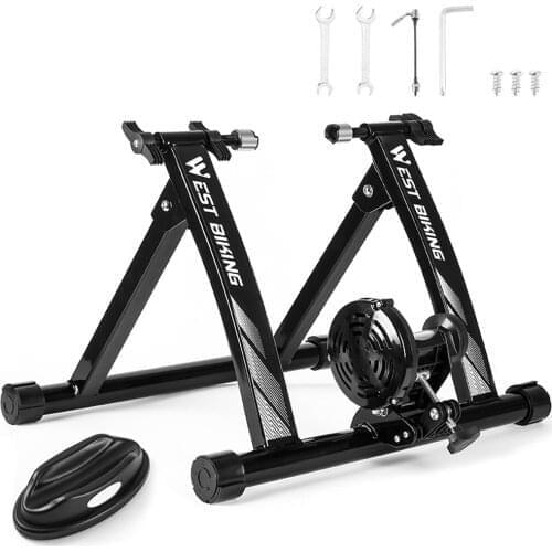 WEST BIKING Indoor Exercise Bike Trainer Fitness Equipment MTB Bike Parking Rack MTB Bike Trainers Cycling Roller