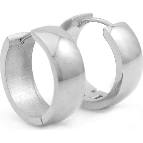 CHIMDOU Men Women Stainless Steel Earrings 20mm 7mm, 3 colors Jewellery earing 2018, PUNK ROCK AE029