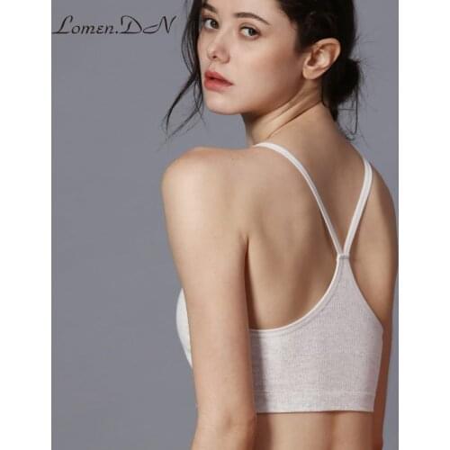 Sports underwear female shockproof running gather anti-sagging comfortable cotton yoga bra thin section without steel ring