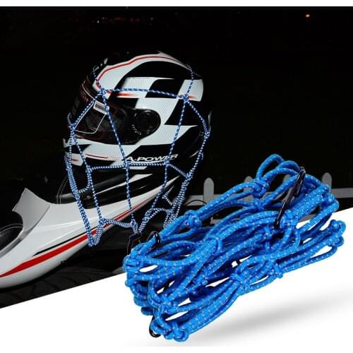 Reflective motorcycle Moto Helmet Mesh Net Motorcycle Luggage accessories holder