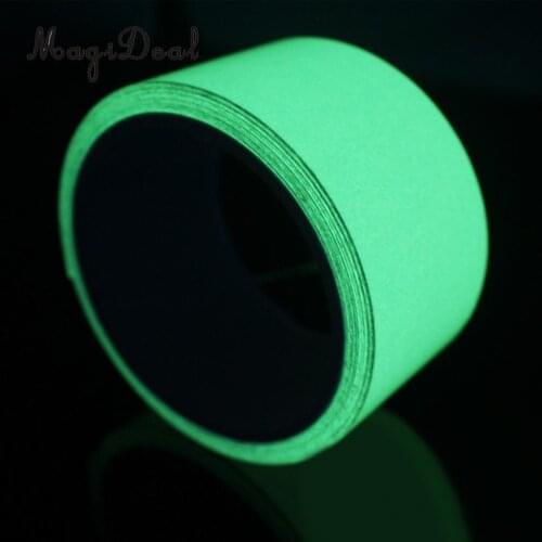 Luminous green glow in the dark self adhesive sticker dark tape Safety Maker