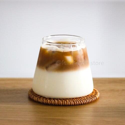 Handmade Heat-resistant glass cup Drinkware Tea Mugs ice coffee cup Breakfast Mlik Coffe Cup