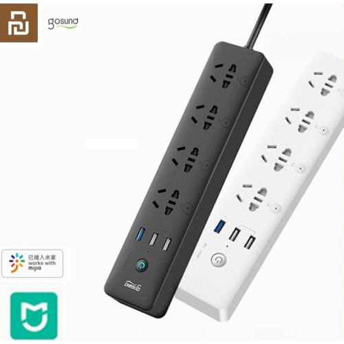 Gosund Smart Power Strip CP5 WIFI Version Voice Control Xiaomi Mijia APP Remote Control Timing Switch With 4 Outlets & 3 USB