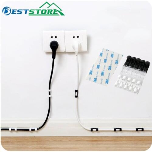 Wire Manager Threading Machine Can Paste Wire Fixed Clamping CLIP Desktop Trim Fastener Clasp Winding Device 20Pcs/Set