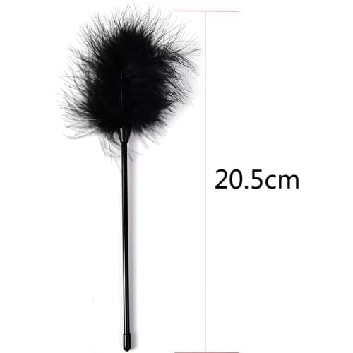 Adult Game Teasing Whip Sex Feather Clit Tickler Fancy Kinky Bondage Couples Flirt Spanking G Aid Toy Slave Flogger SM Role Play