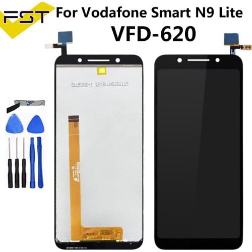 Black 5.34''For Vodafone Smart N9 Lite VFD-620 VFD 620 VFD620 LCD Display+Touch Screen Phone Digitizer Assembly Spare Part+Tools