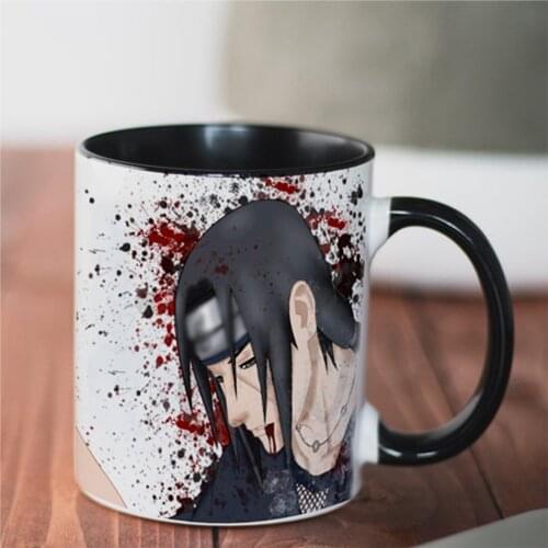 2021 Anime Cartoon Coffee Mug 11oz Black White Ceramic Tea Mug Travel Coffee Cup Friends Birthday Gift