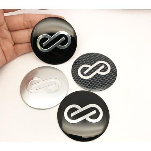 4 Pcs 56mm Enkei logo Aluminum Car Steering tire Wheel Center Sticker for ENKEI Badge for BMW E39 E46 E83 E89 E90 car styling