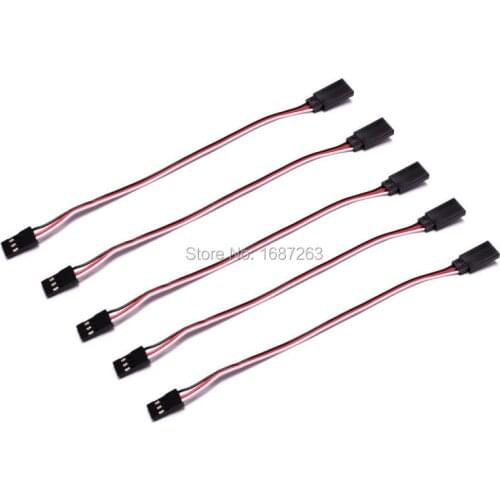 5pcs/pack Jr Male To Female Servos Extension Lead Cord Plug Cable Wiring Cables 150mm 15cm for Remote Control Toys