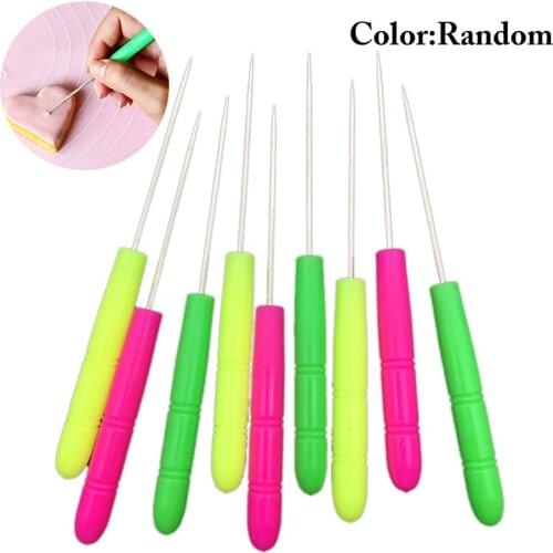 9PCS Random Color Biscuit Needle Cake Tester Baking Tools Stainless Steel Biscuit Icing Sugar Needle Baking & Pastry Tools
