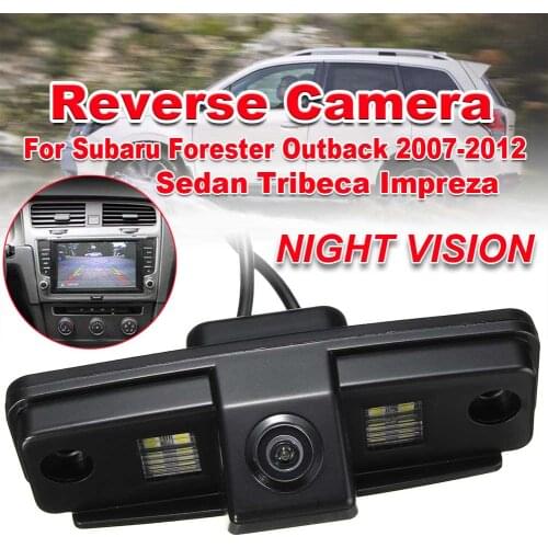Car CCD Backup Rear View Camera Parking Reverse Cameras For Subaru Forester Outback 2007-2012 Sedan Tribeca Impreza