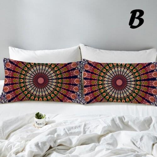 BeddingOutlet Bohemian Neck Pillowcase Decorative Bedroom Bed Pillow Cover Pillow Case Floral Home Textiles One Pair 2/pcs