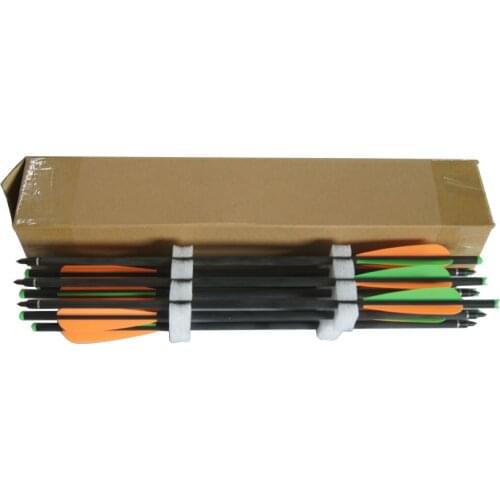 Free shipping Archery hunting crossbow arrow mixed carbon 20 inches 24pieces /lot