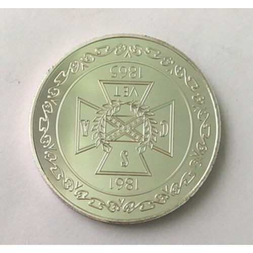 10 pcs The united union of America vet 1861 ~ 1865 badge star line silver plated American 40 mm souvenir decoration coin