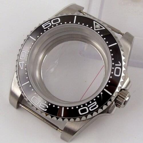 Fit NH35 NH35A Stainless Steel High Quality 40mm Watch Case Sapphire Crystal Seeing-Through / Solid Backcover