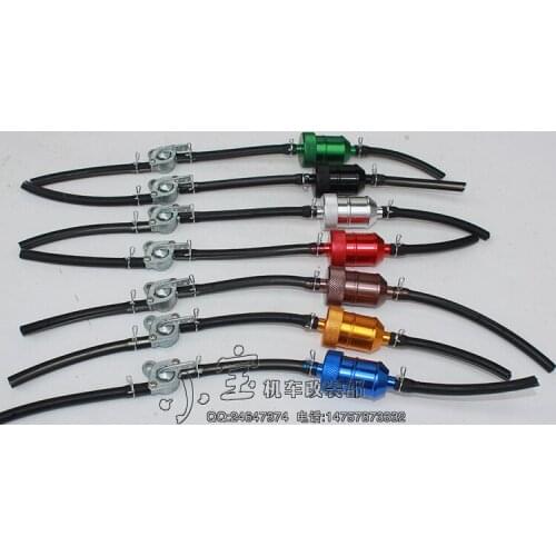 Colorfull Off-road motorcycle performance General entered with an oil switch aluminum oil filter fuel tank switch clamp tubing