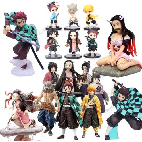Demon Slayer Anime Figure Action Kochou Shinobu Figure Kimetsu No Yaiba Kamado Tanjirou Collect Toys Agatsuma Zenitsu Figures