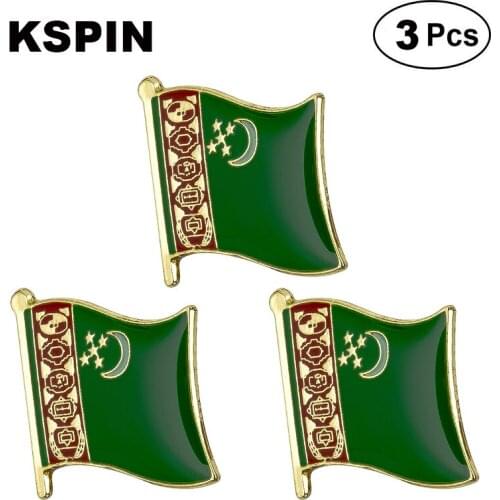 Turkmenistan Lapel Pin Brooches Pins Flag badge Brooch Badges