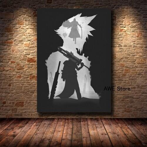 Final Fantasy Game Poster And Prints Canvas Painting Modern Wall Art Pictures Home Decor For Boy Kid Bedroom Gift No Frame