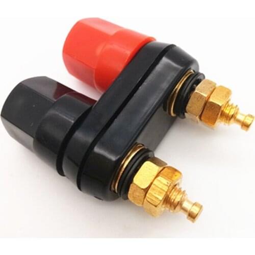 Quality Banana plugs Couple Terminals Red Black Connector Amplifier Terminal Binding Post Banana Speaker Plug Jack