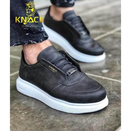 Knack Summer White Men Sneakers Casual Men 'S Sport Shoes Casual Walking Breathable Leather Men 'S Shoes Big size 40-44