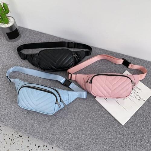 Fashion Women PU Leather Chest Crossbody Shoulder Bags Ladies Casual Retro Zipper Double Layers Waist Pack Belt Purse