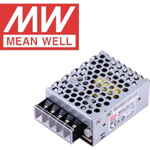Original Mean Well RS-15-3.3V 5V 12V 15V 24V 48V meanwell RS-15 Series single output enclosed type Switching Power Supply