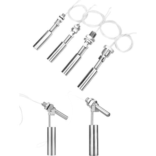 220V Stainless Steel Water Float Control Switch Liquid Level Switch Liquid Level Sensor for Water Pump Switch Aquarium Tank Pool