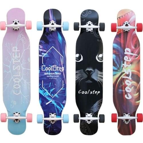 1 Pcs 4 Wheels Professional Skate Dancing Longboard 108CM Highway Dance Board Downhill Freestyle Road Street Long board Deck