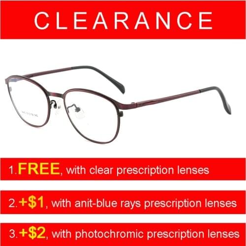 Women Glasses Frames Optical Round Metal Light Eyeglasses Prescription Fashion Eyewear Retro Circle Brand Designer Vintage Girl