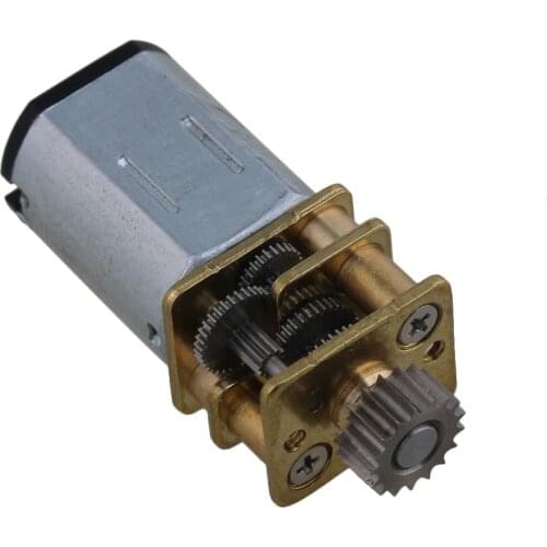 Silver N20 DC 12V 67RPM Mini 3D Print Metal Speed Reduction Gearbox Gearwheel Motor