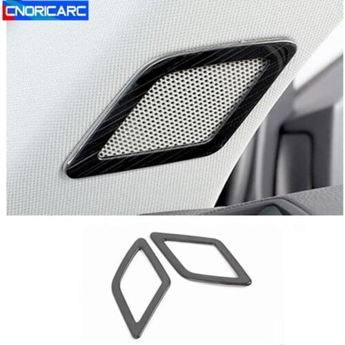 Car Styling A Pillar Audio Speaker Frame Decoration Cover Trim For Audi Q3 2019-20 Interior Accessories Decals