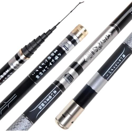 Telescopic high carbon ultra light super hard pole 8M 9M 10M 11M 12M 13M 14M 15M 16M model super long section Taiwan fishing rod