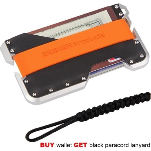 ZEEKER Slim Wallet Men Front Pocket Wallet RFID Blocking Genuine Leather Card Holder