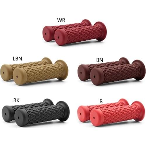 Universal 22mm Motorbike Rubber Handle Vintage Handlebar Hand Grip Bar End For Motocross Moto Grip Pit Bike