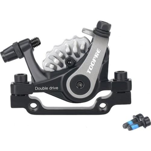 TOOPRE mountain bike dual drive universal disc brake bicycle scooter alloy bilateral piston drive brake caliper bicycle parts
