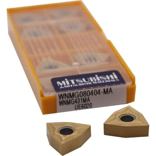 10PCS WNMG080404 MA VP15TF UE6020 US735 external round car blade Shoulder Milling CNC tool face milling lathe tool