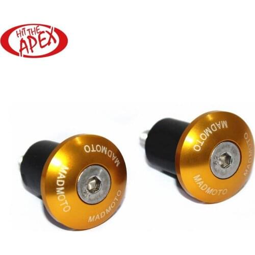 Motorcycle Bar end Plug Grip, Handlebar weights Dampener 22mm 7/8 ", Universal Anti Vibration Handlebar End Plugs