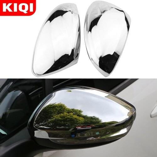 KIQI ABS Chrome Rearview Mirror Protection Cover Strips Fit for Peugeot 308 308s Chrome 2014 - 2019 Rear View Mirror Covers Trim