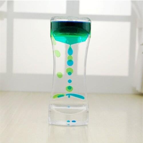 Liquid Motion Timer Bubbler Best Sensory Toy for Relaxation, Liquid Motion Timer Toy Floating Color Mini Lava Lamp Timer