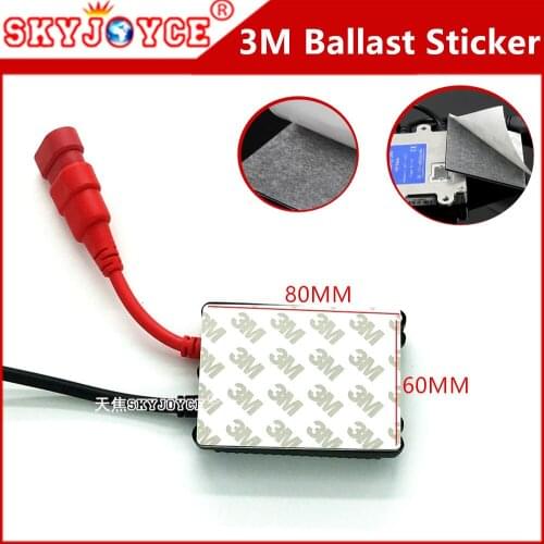 100pcs 80MM*60MM 3M sticker car HID Xenon kit ballast sticker Strong Adhesive Double Sided 3M sticker Tape Glue headlight house