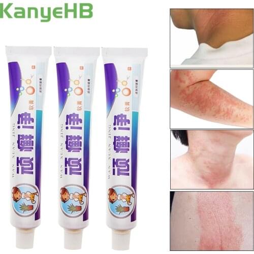 3pcs Skin Psoriasis Creams Chinese Herbal Relief Eczema Ointment Pruritus Dermatitis Itching Medical Plaster Skin Care A257