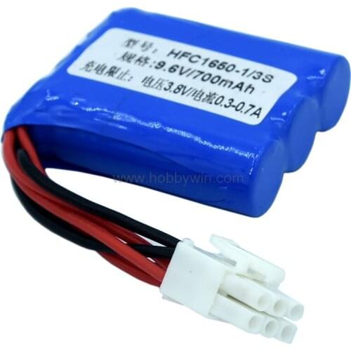 9.6V 3S 900mAh 1650 LiFe Battery EL-6P plug for RC Model Buggy S911 S912 9115 9116